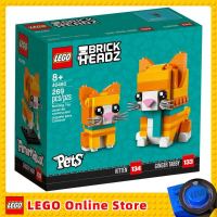 LEGO Bricksauna z VideoTabby Chat et chaton assis ensemble dans un panier, cadeau 40480 pour les collectionneurs et les amateurs danimaux de compagnie âgés de 8 ans et plus