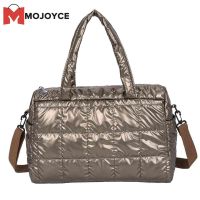 MOJOYCE Retro Quilted Shoulder Bags Female Solid Color Crossbody Bag Women Nylon Handbag