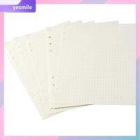 YESMILE 100 Sheets ส่วนแทรก เติมกระดาษรีฟิล แผ่น100 A5 ลายตารางหน้า การเขียนสำหรับเขียน มี6รู สมุดแพลนเนอร์ ออฟฟิศสำหรับทำงาน