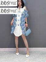 RYRYSTYLE 2023ฤดูร้อน Dress Model Baru ลดน้อยลง,สไตล์ต่างประเทศ,อารมณ์ผอม,เครื่องแต่งกายของผู้หญิงเปิดไหล่เกาหลี