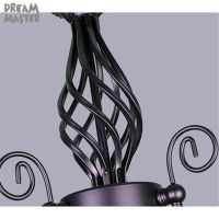 black Chandeliers lamp lustres Modern dining Living Room ho Indoor light Decoration wrought iron chandeliers lighting