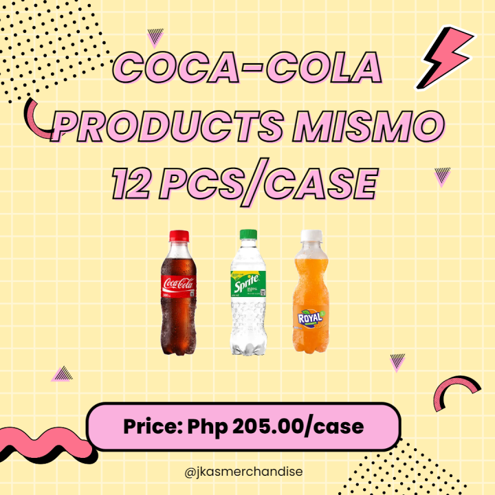 CocaCola Products Mismo 295ml Sold per Pack (12 Pcs/Pack) Lazada PH