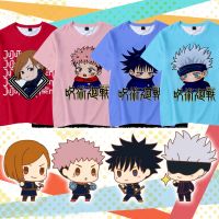 Jujutsu Kaisen T-shirt Satoru Short Sleeve s Apparel Cosplay Crop Shirt Tee Chopper Itadori Casual