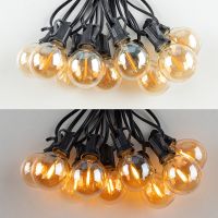 ✾△❣ Retro Street Garland G40 String Outdoor Connectable Garden Street Garland Lighting Outdoor Gazebo Lights Christmas Wedding Decor