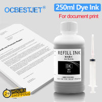 250ML Bulk Black Refill Dye Ink For HP Epson Canon Brother Inkjet Printer Cartridge CISS For Office School Home Document Print