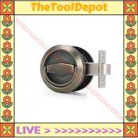 TheToolDepot สแตนเลสกุญแจล็อคประตูแบบไม่มีกุญแจล็อคประตูแบบซ่อนล็อคประตูบานเลื่อนถ้วยที่มีช่องซ่อนไว้ติดตั้งที่ดึงประตูที่จับประตู