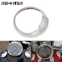 Chrome 5" Speedometer Bezel Visor Trim Ring Cover For Harley Softail Dyna Touring Road King FLHR Fat Bob Switchback Wide Glide