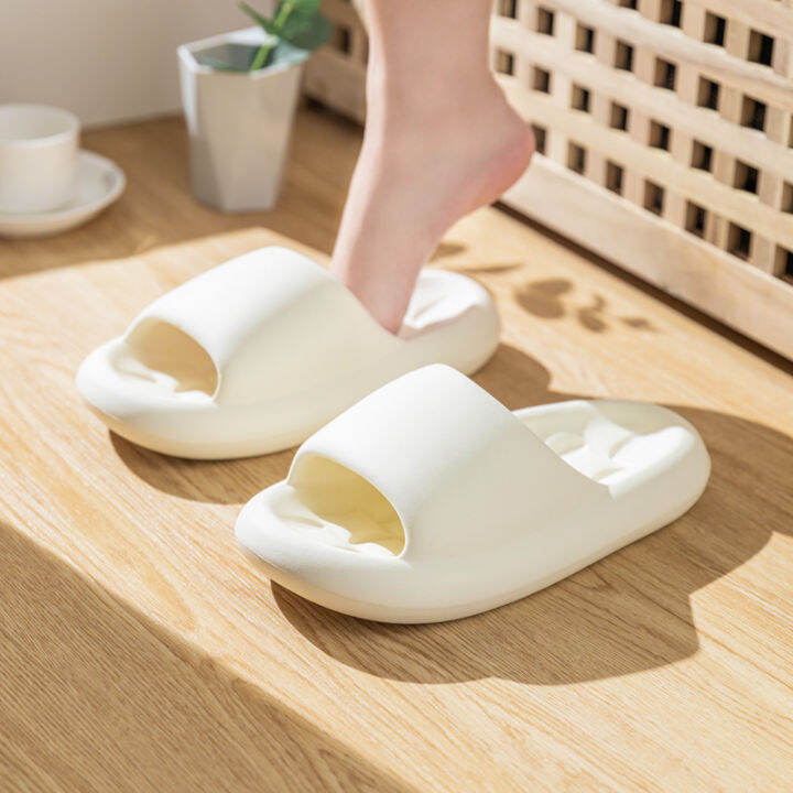 yourhome-modernlines-slippers-anti-slip-sandals-extremely-comfort-slides-cushioned-thick-sole-cream-white-38-39-for-women-1ea