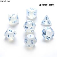 【LZ】 Conjunto de dados poliédricos para jogo de tabuleiro iridescente Glitter D4 D6 D8 D10 D   D12 D20