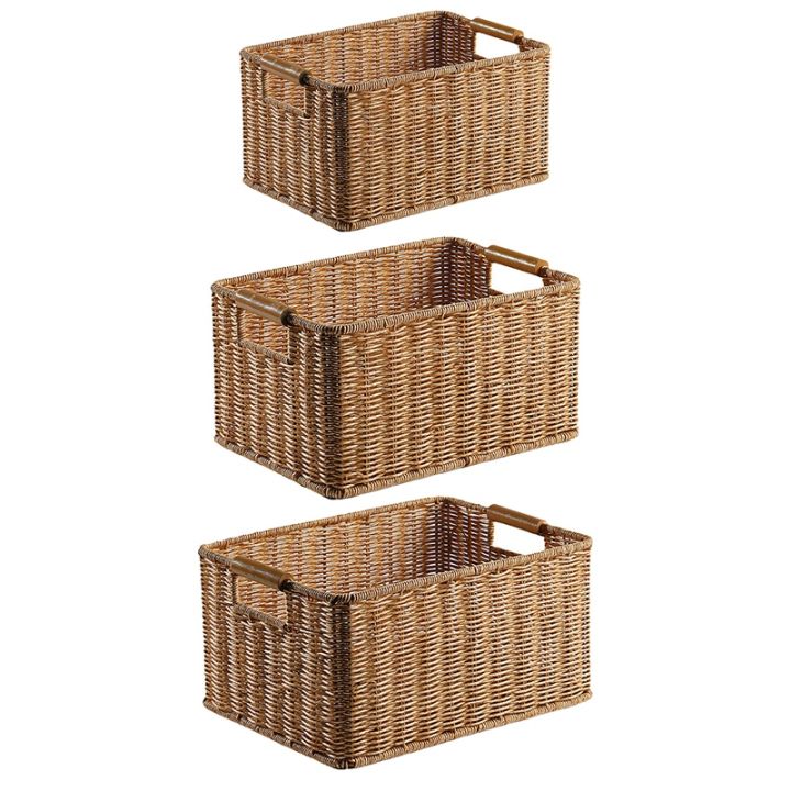 wicker-storage-basket-rattan-woven-shelf-storage-basket-stackable-shelf-organizer-basket-with-handle-rectangle