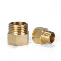 Copper M/F 1/4 quot; 1/2 quot; M14x1.5 M20x1.5 Male to Female Threaded Brass Coupler Adapter Brass Pipe Fitting