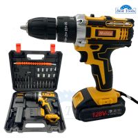 ?ลดราคา cordless drill  MOLITA สว่านไร้สาย สว่าน 128V 3 ระบบ มีระบบกระแทก แบตเตอรี่ LI-ION อย่างดี 2 ก้อน พร้อม ดอกสว่าน และ อุปกรณ์ เครื่องมือช-สว่านไร้สาย สว่านไฟฟ้าไร้สาย สว่านแบต สว่านไฟฟ้าแบต