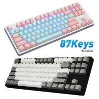 ฝาครอบกุญแจ87ชิ้นเซ็ต PBT การจับคู่สี Light-Proof Mechanical Keyboard Keycaps เปลี่ยนคีย์บอร์ดเกมอุปกรณ์เสริมคอมพิวเตอร์