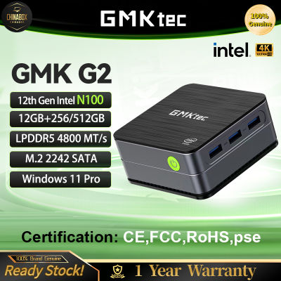 GMKtec MINI PC หน้าต่างพีซีขนาดเล็ก G2 11 Pro Alder Lake N100 Intel 12th DDR5 12GB SATA 256GB/512GBWiFi 6คอมพิวเตอร์เดสก์ท็อปมินิพีซีทำงาน