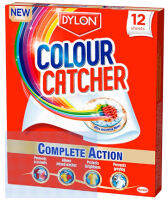 dylon colour catcher แผ่นดูดสี ขนาด 12 แผ่น ทำให้สามารถซักผ้ารวมกันได้ สีไม่ตก ของแท้ made in EU ขจัดทุกปัญหาสีตก ทั้งประหยัดงบ และประหยัดเวลา ...