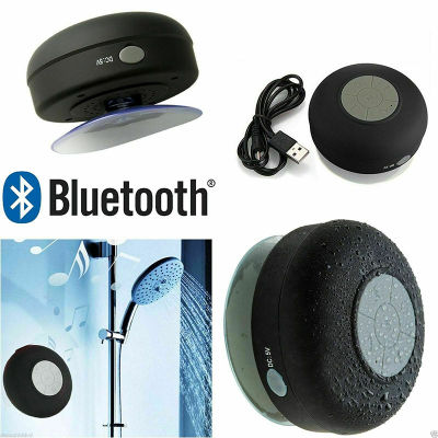Shower Speaker Bluetooth Waterproof Water Resistant Hands-Free Portable Wireless Mini Built-in Microphone Solid Suction Cup