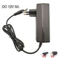 ตัวแปลง3A AC 100V-240V เครื่องจ่ายพลังงานสำหรับกล้องอะแด็ปเตอร์ชาร์จไฟ DC 12V 5.5Mm * 2.5MM ปลั๊ก EU สำหรับโคมไฟแถบไฟ LED กล้องวงจรปิด