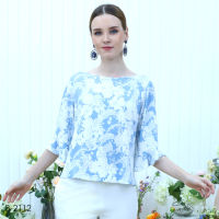 MIKIKO Blouse MI-B2112 แฟนซีไลคร้า แขนยาว IGPU22-1