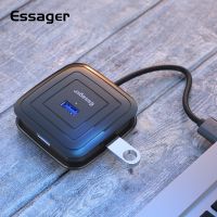 □ Essager High Speed 4 Ports USB 3.0 HUB Dock For MacBook Surface Pro Multiple USB 2.0 Splitter OTG Adapter USB HUB With Power