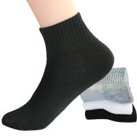 【jw】✢  Mens Socks Mesh Breathable Business Cotton Male Gray Short