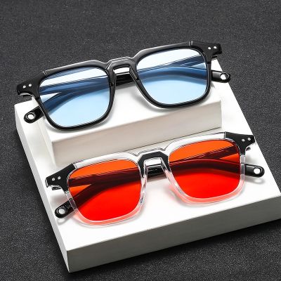 【LZ】❀  2023 RMM brand high-quality new splicing meter nail square sunglasses Fashion men hip hop glasses retro sunglasses women