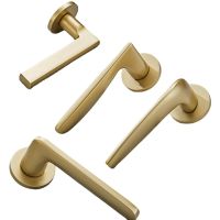 Bedroom Gold Door Handle Magnetic Suction Wooden Door Split Handle Lock Home Door Lock Interior Door Lock