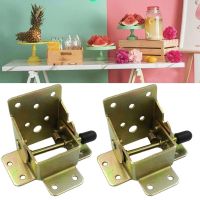 【CC】 2/4Pcs/set Iron Locking Folding Table Leg Bracket Hinge Self-Lock Hinges  for Boats Beds