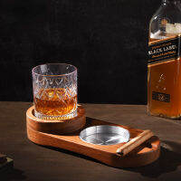 Creative Ashtray Whiskey Cup Holder American Cigare Tray