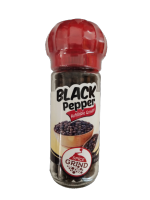 Pepper grinder, black -  55 grams - พริกไทยดำ (ขวดฝาบด)