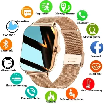 Reloj Inteligente Mujer Smartwatch 2023 Android Gold Smart Watches Women  Bluetooth Call Smartwatch For Xiaomi Apple