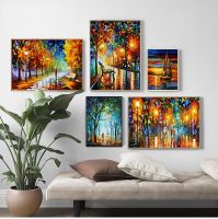 2021 Coloring Hand - Painted Oil Painting Landscape For The Living Room Wall Art Home Decoration Abstract Without Frame