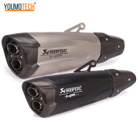 550MM รถจักรยานยนต์ท่อไอเสียท่อท่อไอเสีย Escape Motoท่อไอเสียOriginal HP Akrapovic กระป๋องคาร์บอนไฟเบอร์สำหรับ TRK 502X Z400 CBR650F Forza350 Benelli BJ600 KYMCO AK550 SUZUK GSXR600 GSX-R750 ZXr