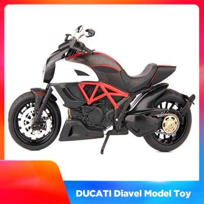 1:12มอเตอร์ไซด์แข่งกีฬาทำจากโลหะรถจักรยานยนต์ DUCATI Diavel เป็นของขวัญแบบจำลองของเล่นสำหรับเด็ก