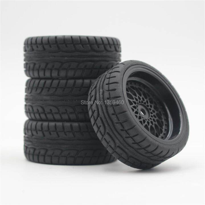 4pcs-1-10-rc-soft-rubber-touring-tire-tyre-wheel-rim-y12nk-black-3-6-9mm-offset-for-1-10-touring-car-10030-21001