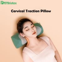 PurenLatex Space Memory Foam Pillow Orthopedic Neck Pillow Multi-function Cushion Therapy Neck for Sleeping Massage Pillow