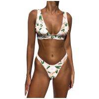 Women Bandeau Bandage Bikini Set Push-Up zilian Swimwear Beachwear Swimsuit Bohemian Swimwear Tops traje de baño mujer