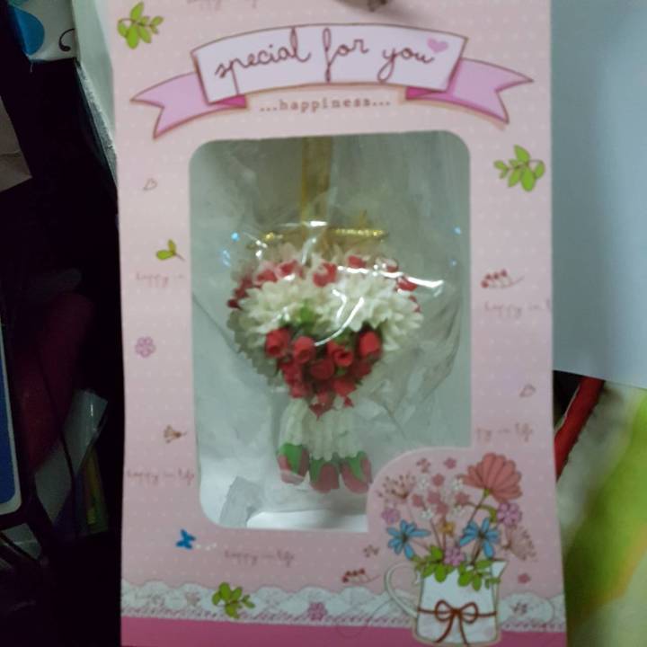 พวงมาลัยดินญี่ปุ่น-มาลัยดอกมะลิประดับด้วยดอกกุหลาบ-ขนาด-4-5-นิ้ว-ของกำนัลให้แก่บุคคลที่รัก-ร้าน-dddorchids