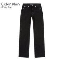 Calvin Klein กางเกงยีนส์ผู้หญิง ทรงเอวสูง ขาตรง High Rise Straight รุ่น J220672 1BY - สีดำ