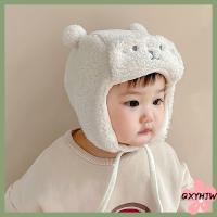 QXYHJW หมวกเด็กอ่อน0-8Months หมีฤดูหนาวหมวกเด็กทารกฤดูหนาวอบอุ่นแรกเกิดมีที่ปิดหูดีไซน์พิเศษผ้าขนลูกแกะกำมะหยี่เด็กวัยหัดเดินหมวกแบบหนาเด็กผู้ชายเด็กผู้หญิง