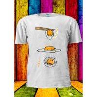 New Gudetama Lazy Egg Kawaii Funny Japan 335 Crew Neck Mens T-Shirts Tee Grey fathers day gift