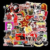 【LZ】❏❅  50 pçs ii guerra mundial stalin leninista união soviética urss cccp poster adesivos diy computador portátil bagagem geladeira decoração brinquedo à prova dwaterproof água