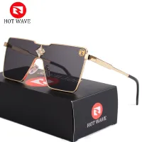 HOT WAVE Mirror Metal frame Sunglasses Men women Diamond crystal Eyewear Vintage Fashion Square Mens Sun Glasses Z1700