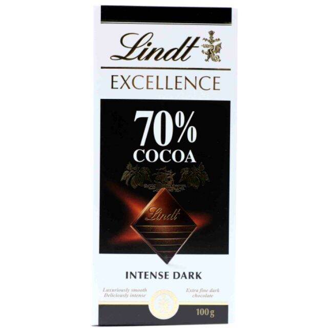 Lindt Excellence 70% Cocoa Intense Dark 100g | Lazada PH