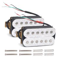 White Pearl Electric Guitar Humbucker Adjustable Screw Dual Coil for 6 String Electric Guitar Coil Spliting Pickup N7.5K/B15K