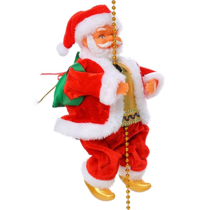 Santa Claus Climbing Beads Electric Climb Up And Down Climbing Santa ...