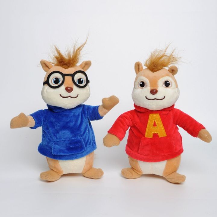 ข้ามพรมแดน3ชิ้น-เซ็ตอัลวินและ-chipmunks-ตุ๊กตาของเล่น-kawaii-chipmunks-ขนปุยตุ๊กตาสัตว์ของขวัญคริสต์มาสเด็ก20ซม