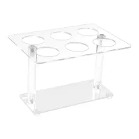 Cone Holder, Clear Acrylic Ice Cream Cone Holder, Cone Display Stand, Sushi Hand Roll Stand Cone Holders (6 Holes)