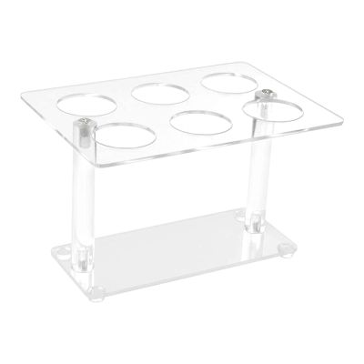 Cone Holder, Clear Acrylic Ice Cream Cone Holder, Cone Display Stand, Sushi Hand Roll Stand Cone Holders (6 Holes)