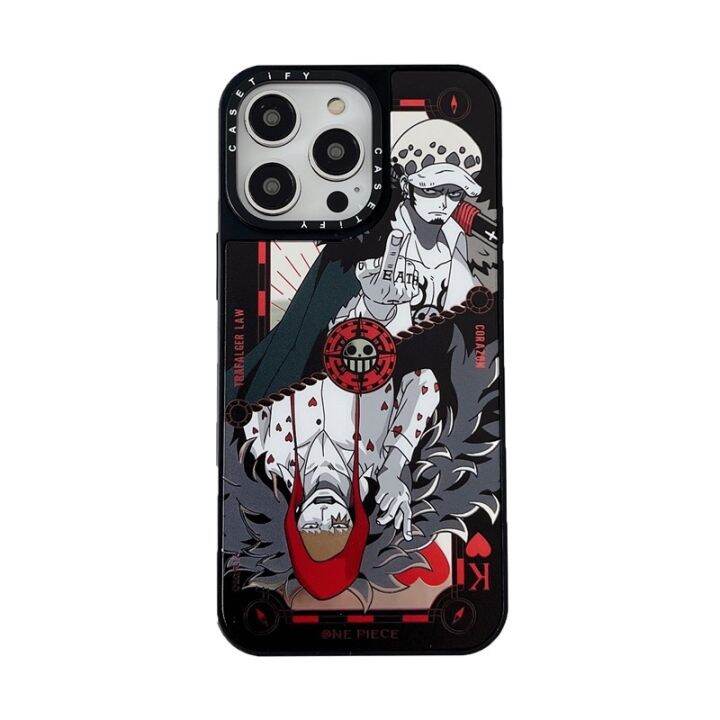 ตัวละคร-one-piece-red-casetify-เคสโทรศัพท์มือถือ-tpu-กันกระแทก-แบบกระจก-สําหรับ-iphone-14-pro-max-13-pro-max-12-pro-max-11-promax