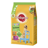 PEDIGREE® Dog Food Dry Puppy Liver and Vegetable Flavour เพดดิกรี®อาหารสุนัขชนิดแห้ง แบบเม็ด สูตรลูกสุนัข รสตับและนม 1.3กก 1 ถุง